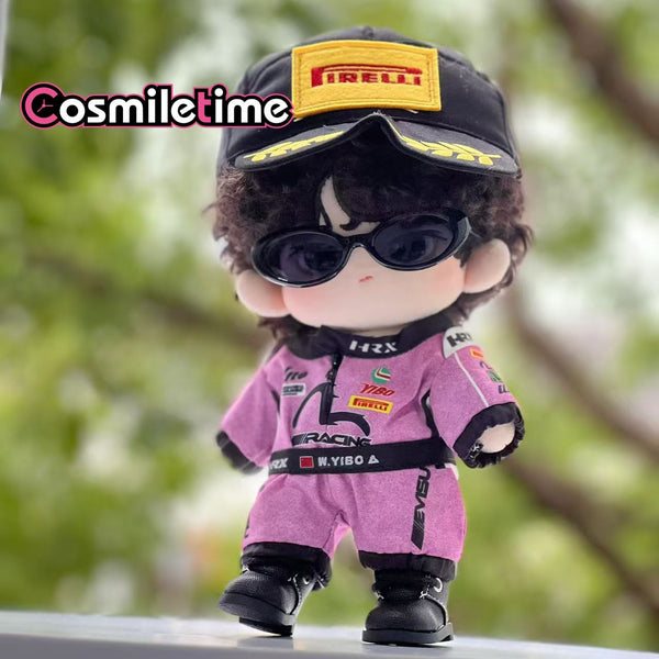 The Untamed 20cm Plush Doll BoBo Pink Racing Suit Racing Clothes Plushie Clothes