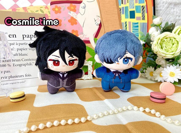 Anime Ciel Sebastian Gothic Comic Stuffed Plushie Plush 10cm 12cm Starfish Doll Toy Keychain KM May
