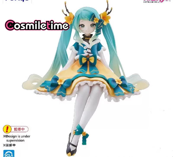 Hatsune Miku Blue Dress Figure Toy Gift