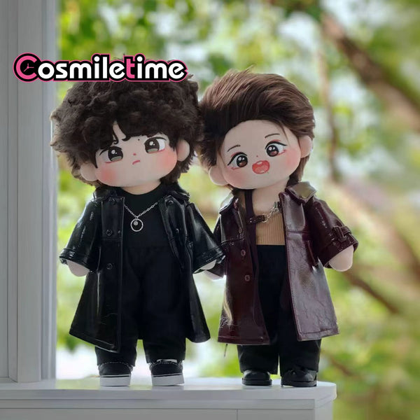The Untamed 30cm Plush Doll Clothes BoBo Zanzan Long  Leather Jacket Plushies Accessories