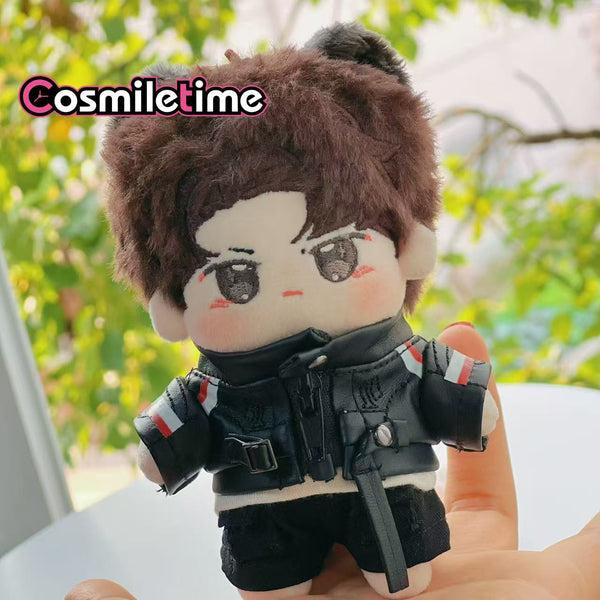 The Untamed 10cm Red Bull Leather Jacket Plush Doll Clothes Doll Acessories