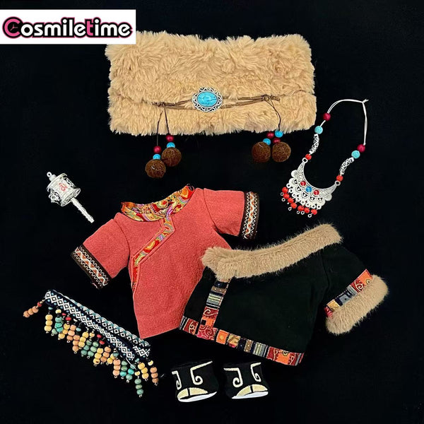 Time Raiders DMBJ Wu Xie Zhang Qiling Wang Tibetan Monks Snow Costume Plush 20cm Doll Accessories Doll's Clothes WE May