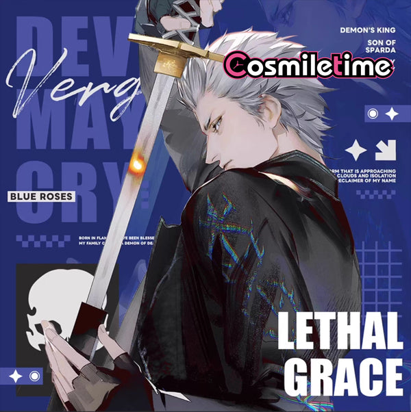 DMC Devil May Cry Virgil Fatal Elegance Laser Ticket Polaroid Badge Signing Board