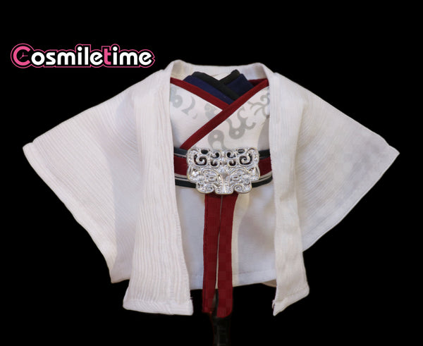 To the Mountains and Seas Cheng Yi Li ChenZhou 20cm Plush Doll Clothes White Traditional Costume Bamboo Hat