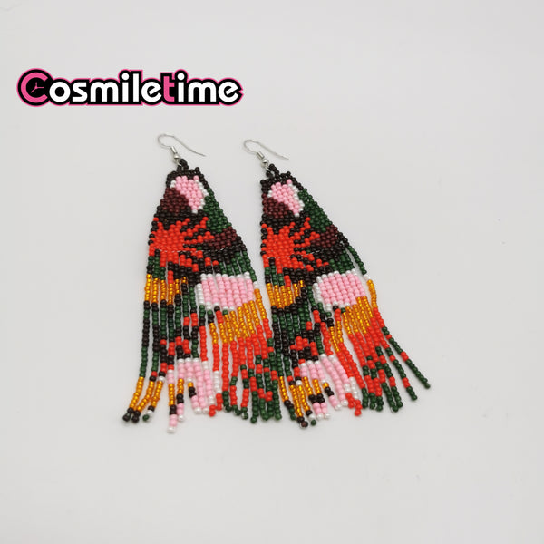 Handmade Tassel Jewelry Bohemian Beaded Earrings Women's Accessories