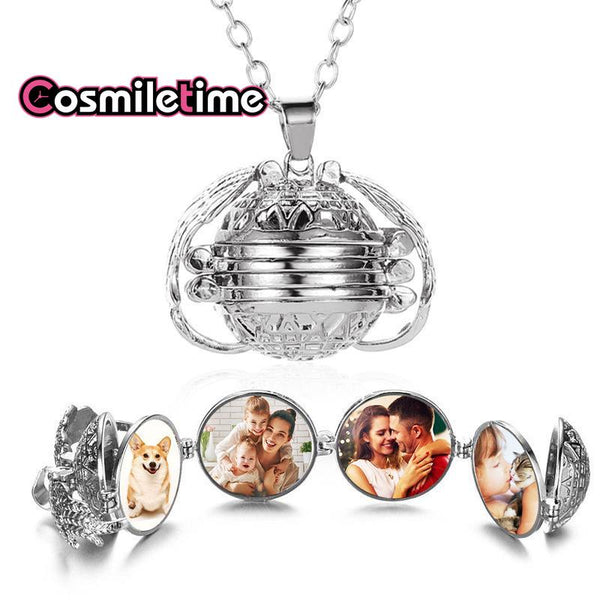 DIY Photo Album Necklace Vintage Creative Couple Family Graduation Memorial Accessories Birthday Gift