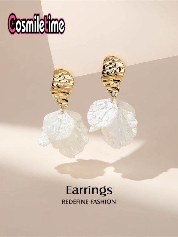2025 New Popular Fairy Petal Earrings Women 925 Silver Earrings Jewelry