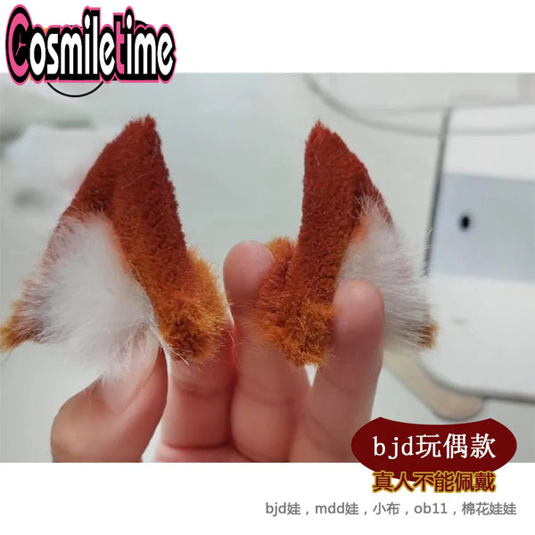 Doll Use BJD Fox Ear Beast Ear Nekomimi SD DD 1/3 1/4 1/6 BJD Doll Accessory Cute Lovely Cosplay Limit Cos Gift C