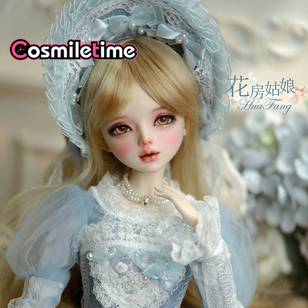 BJD SD Lovely Doll Princess 60cm Blue Dress Ball Joint Doll Wome Birthday Gift