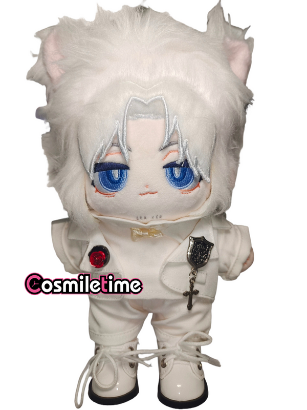 Devil May Cry DMC3 Dante 20cm Plush Doll White Suit White Shoes