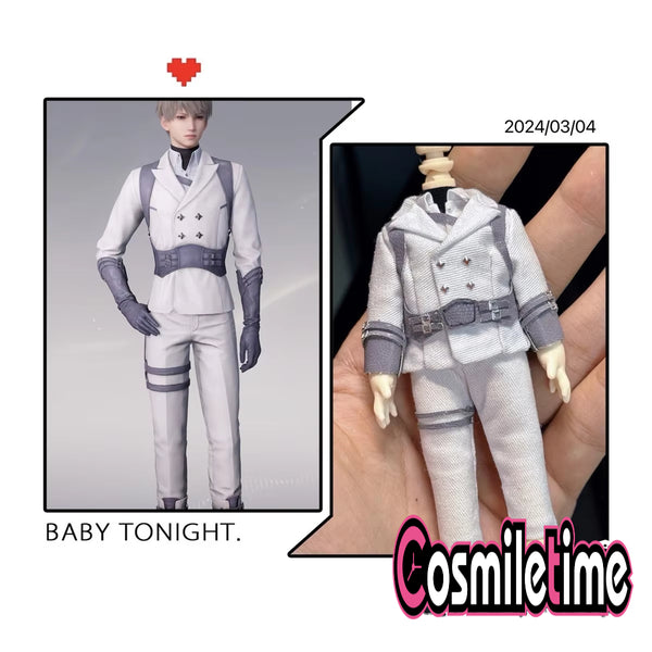 Love and Deepspace Xavier セイヤ 심성훈 OB11 P9 P10 1/12 BJD Finished Clothes Head Hair Wig Figure Doll's Accessories