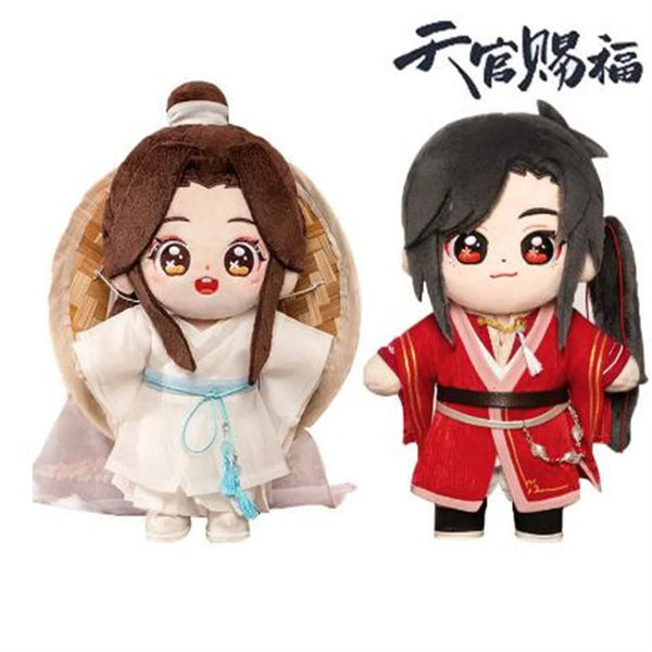 Popular Anime Tian Guan Ci Fu Xie Lian Hua Cheng Official Original Plush Doll 20cm Standing Posture Dolls Toy Gift