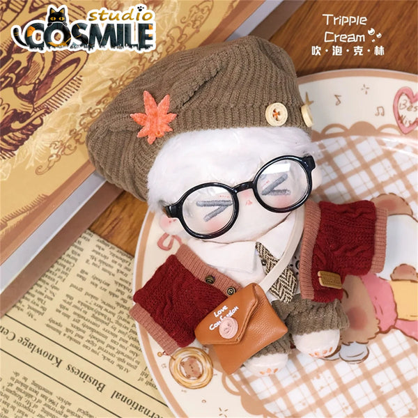 Kpop Star Idol Autumn Postman Sweater Maple Leaf For Plushie Plush 10cm Doll Accessories Fashion Doll's Clothes Clothing KL Jan