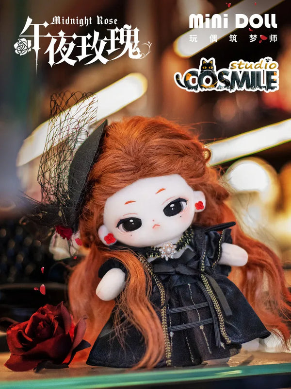 Midnight Rose Lady Rose Dark Witch Noble Dress Dark Earl Costume for 20cm Doll Clothes Stuffed Plushie Toy Clothing MN Sa