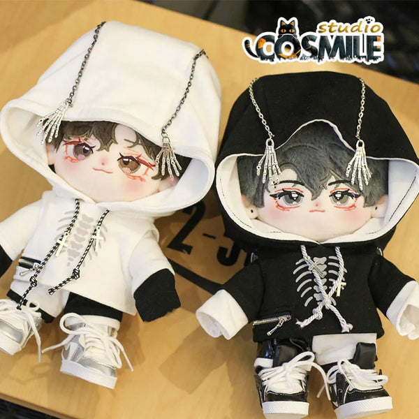 Kpop Star IdoI Hip-hop Handsome Dancer Harajuku Cool Guy Suit CP for 20cm Plush Doll Stuffed Clothes Plushie Clothing Gift FS Sa