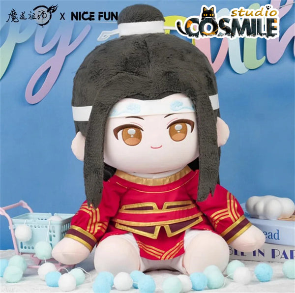 Grandmaster of Demonic Cultivation Mo Dao Zu Shi MDZS Lan Wangji Stuffed Plushie 40cm Plush Seated Doll Body Clothes Toy Apr