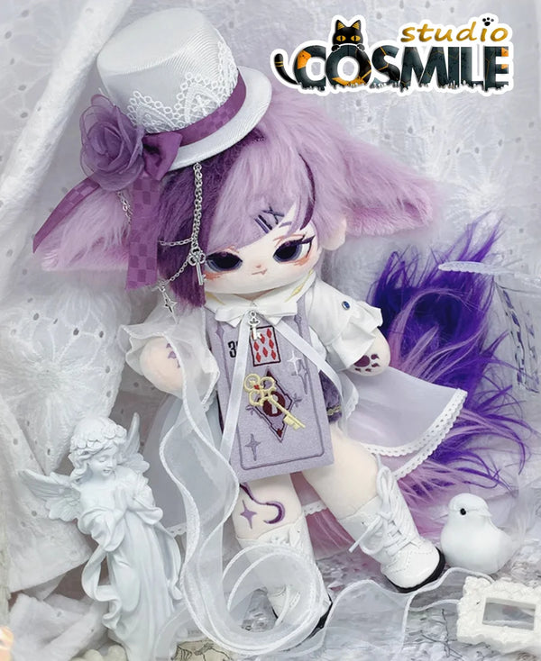 Purple Vampire Gentleman Prince European Royal Knight Key Gown Plushie Plush 20cm 30cm Doll Accessories Doll's Clothes Apr
