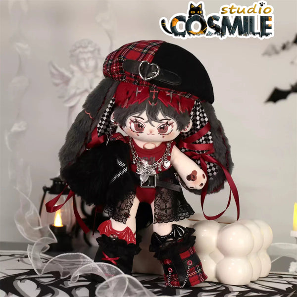 No Attributes Kpop Star Idol Subculture Rock Punk Fashion Cool Guy for Plushie 30cm Doll Accessories Doll's Clothes DQR
