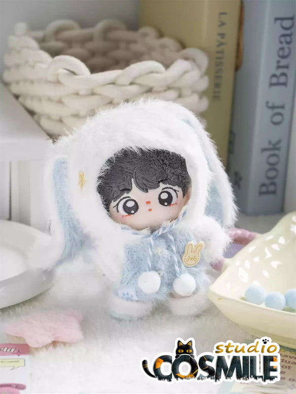 No attributes Cute Rabbit Ears Pink Blue Warm Sweater Costume Stuffed Plushie Plush 10cm 15cm Doll Accessories Doll's Clothes CM