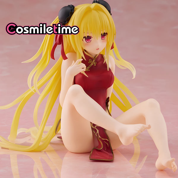 TAITO Desktop Cute Princess DARKNESS Golden Hair Cheongsam Figure