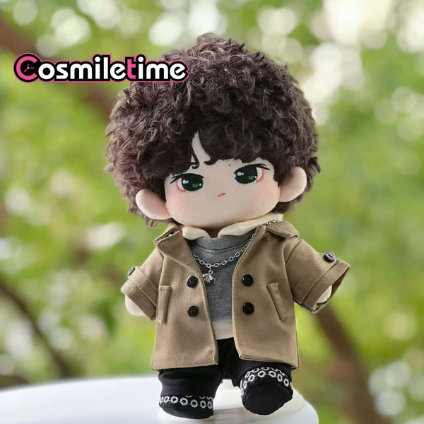 The Untamed 20cm Plush Doll BoBo Brown Trench Coat Plushie Clothes