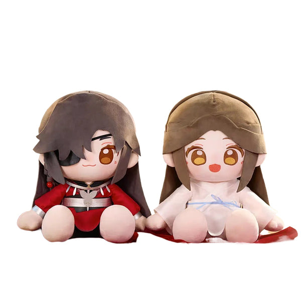 Tian Guan Ci Fu Anime TGCF Hua Cheng Xie Lian Ghost King Stuffed Plush 35cm Seated Doll