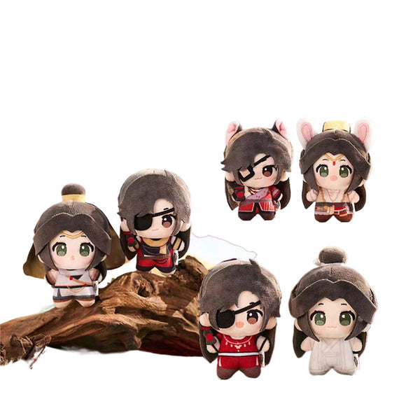 Tian Guan Ci Fu Anime TGCF Hua Cheng Xie Lian Yue Shen  12cm Plush Doll Toy Nuigurumi Keychain
