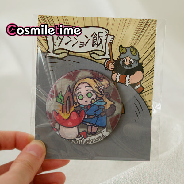 ダンジョン飯 Delicious in Dungeon Marcille マルシル Metal Badge Brooch Pin Collection 2025 New Gifts