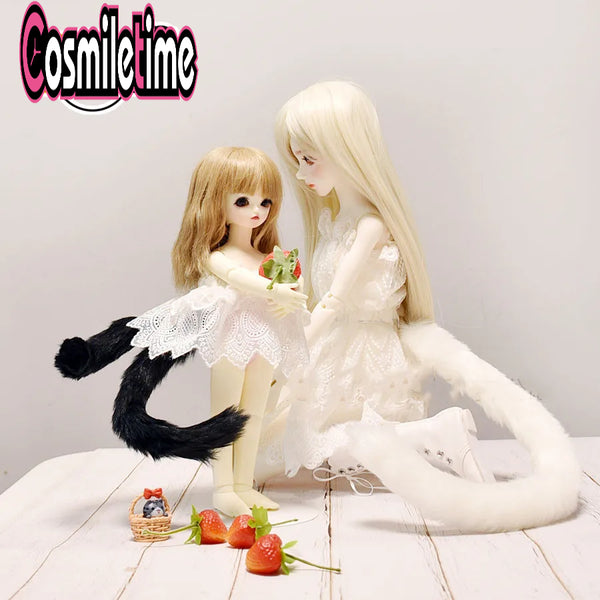 Yuri Game 3 Doll Use Cat Tail Beast Tail Nekomimi Handmade SD DD 1/3 1/4 1/6 BJD Toy Accessory Cute Cosplay Props New Gift C
